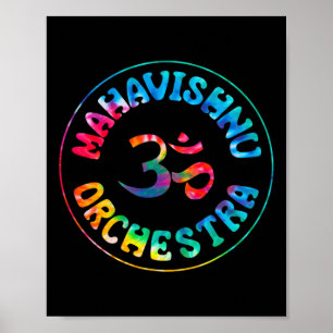 Poster Tinta Tie Dye Orquestra Mahavishnu Bem-vindo Byck