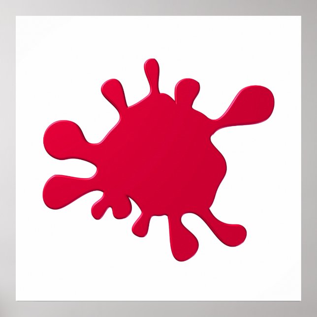 Póster Tinta vermelha (Frente)