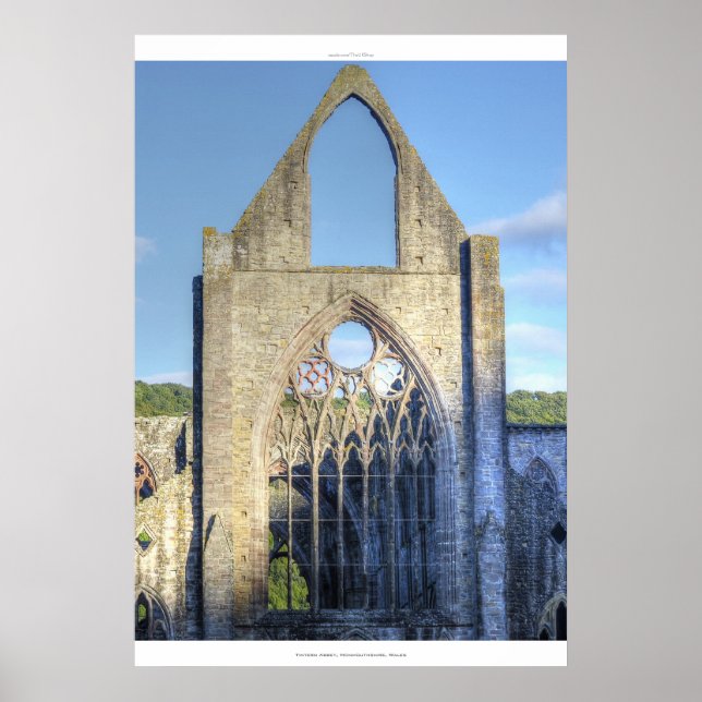 Póster Tintern Abbey VII, mosteiro de Cistercian Wales (Frente)