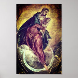 Poster Tintoretto Crescent Moon Madonna Maria Apocalypse