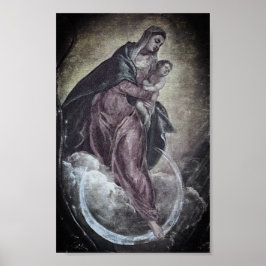 Poster Tintoretto Crescent Moon Madonna Mary Apocalypse