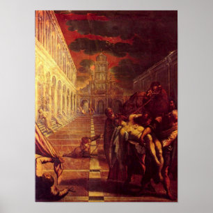 Póster Tintoretto - salvamento do cadáver de St Mark