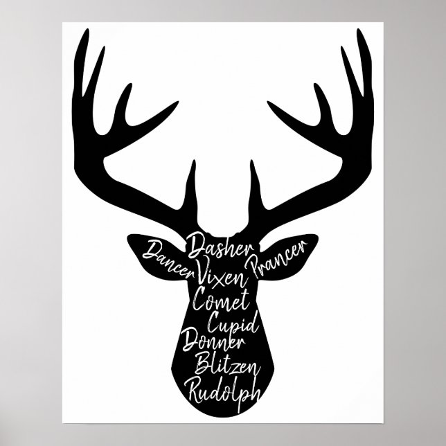Poster Tiny Reindeer Christmas (Frente)