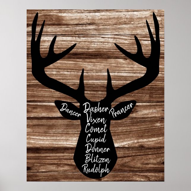 Poster Tiny Reindeer Christmas (Frente)