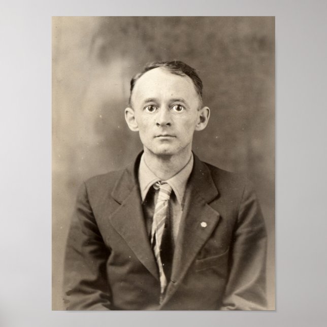 Póster Tio Creepy - Retrato Assombrado ao Vintage Hallowe (Frente)