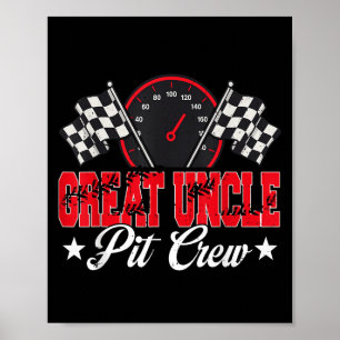 Poster Tio do Excelente da Festa de aniversário Race Car