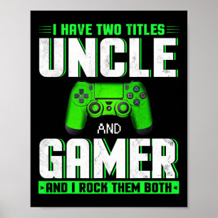 Poster Tio E Dia de os pais Feliz Para Jogadores