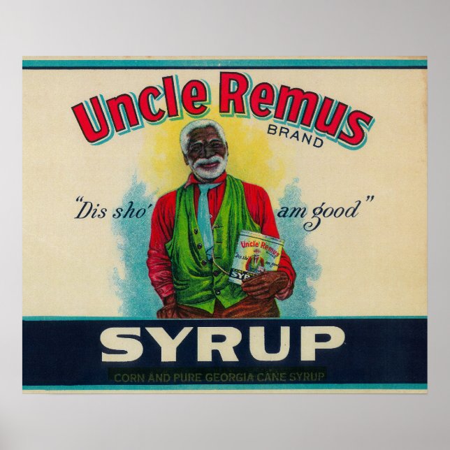 Póster Tio Remus Syrup LabelCairo, GA (Frente)