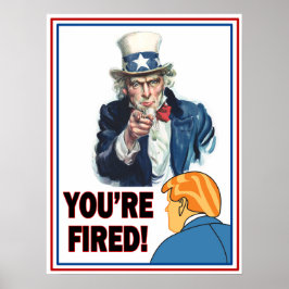 Poster Tio Sam "Você está Cansado!" Trump. Branca