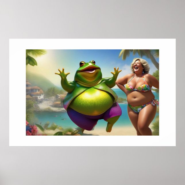 Poster "Tip-Toe Através Das Tulipas, Janet!" (Frente)