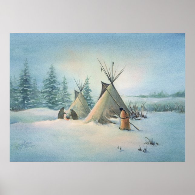 Póster TIPI CAMP SQUAW by SHARON SHARPE (Frente)