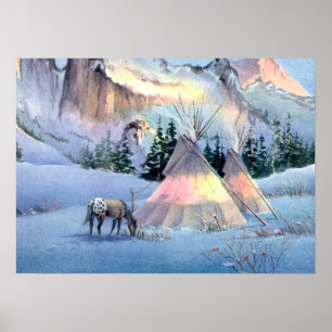 Póster TIPI WINTER APPALOSA por SHARON SHARPE