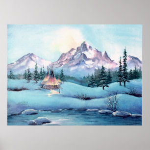 Póster TIPIS da MONTANHA por SHARON SHARPE