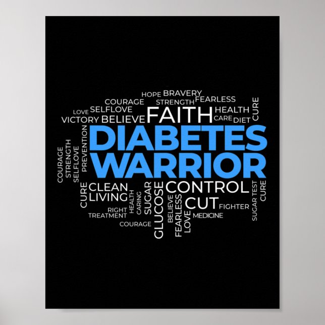 Poster Tipo 1 Combatendo Sensibilização Guerreiro da Diab (Frente)