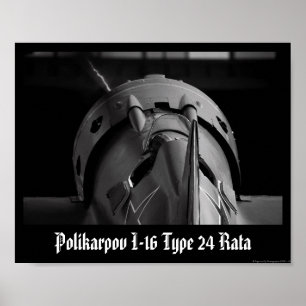 Poster Tipo 24 Rata de Polikarpov I-16