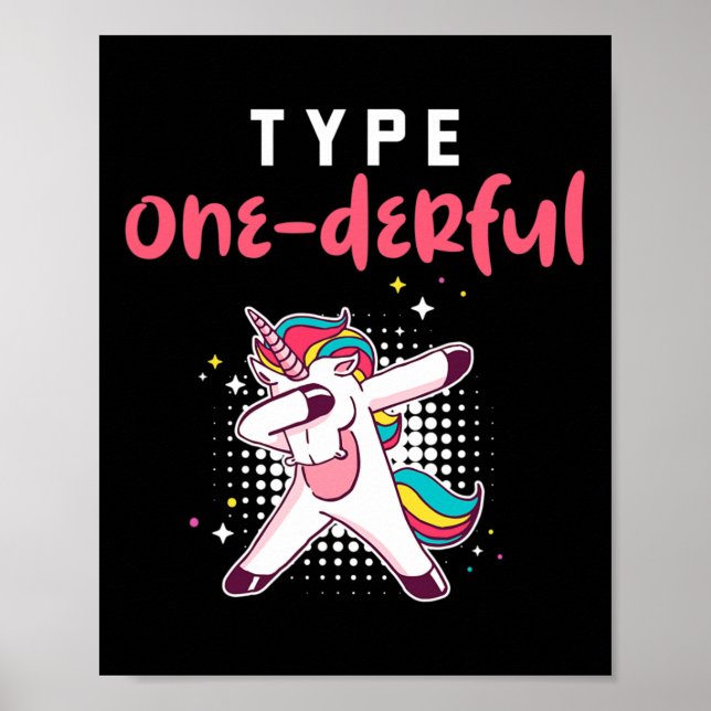 Poster Tipo Equilíbrio Diabetes Consciência Vida Diabétic (Frente)