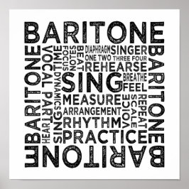 Poster Tipografia Baritone