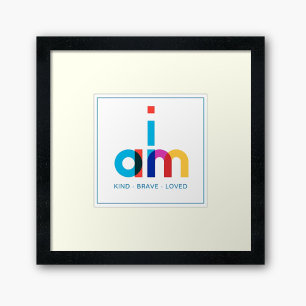 Poster Tipografia Colorida de Afirmação Diária Moderna