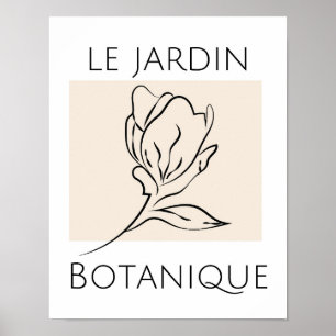 Poster Tipografia da Flor Minimalista