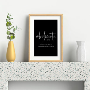 Poster Tipografia da Lição da Vida Divertida