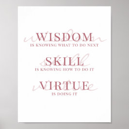 Poster Tipografia de Letra Cursiva Elegante Citação Motiv
