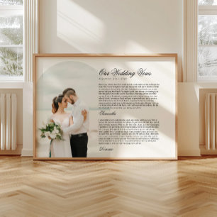 Poster Tipografia de Letra Moderna para Arco de Votos de 