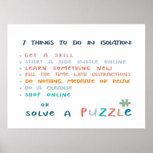 Poster Tipografia engraçada motivacional inspiradora