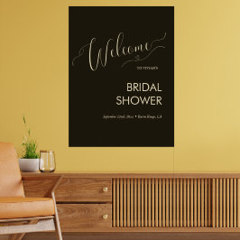 Poster Tipografia Minimalista Moderna Boas-vindas Chá de 