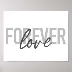 Poster Tipografia moderna, simples e legal do Amor para s