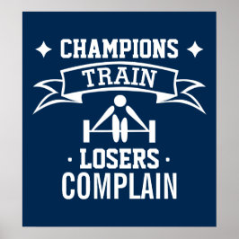 Poster Tipografia Motivacional | Motivação para Academia 