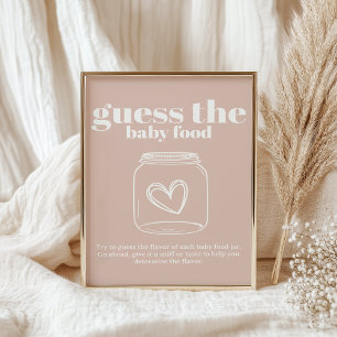 Poster Tipografia Pink Sandstone Baby Guess Comida