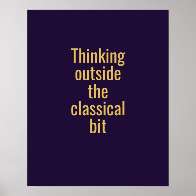 Poster Tipografia Quântica Dourada Roxa Escura Oswald (Frente)