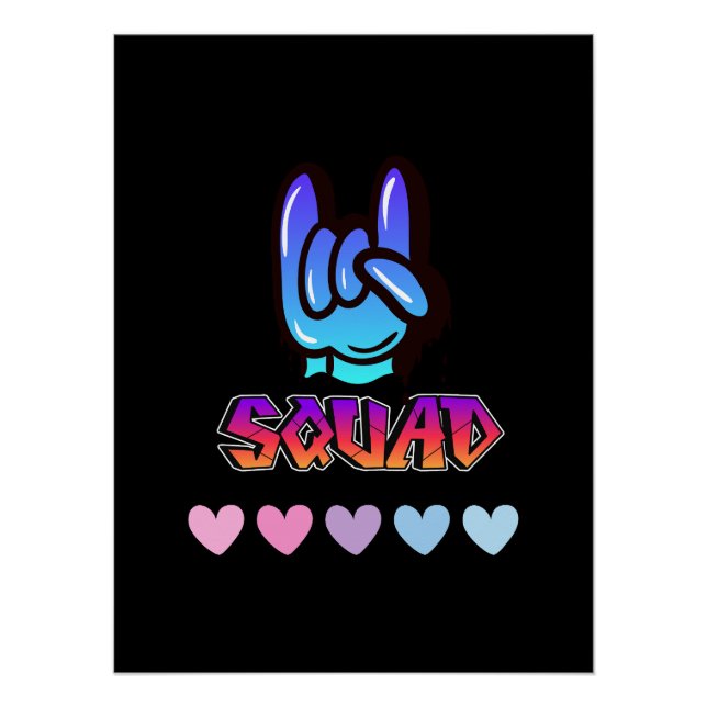 Póster Tipografia Swag Good Vibs (Frente)