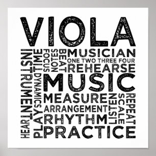 Póster Tipografia Viola