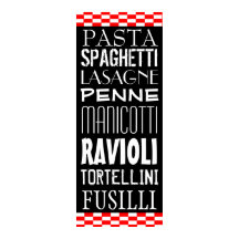 Tipos de arte em cozinha de massas