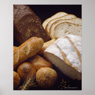 Poster Tipos diferentes de pão do artesão