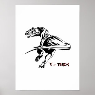 Poster Tiranossauro rex Dinossauro
