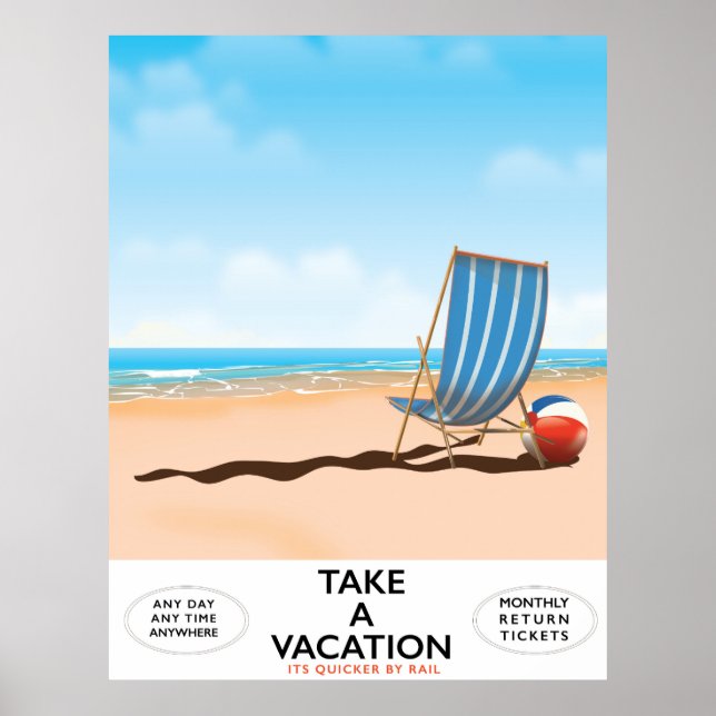 Póster Tirar uma Férias (Frente)