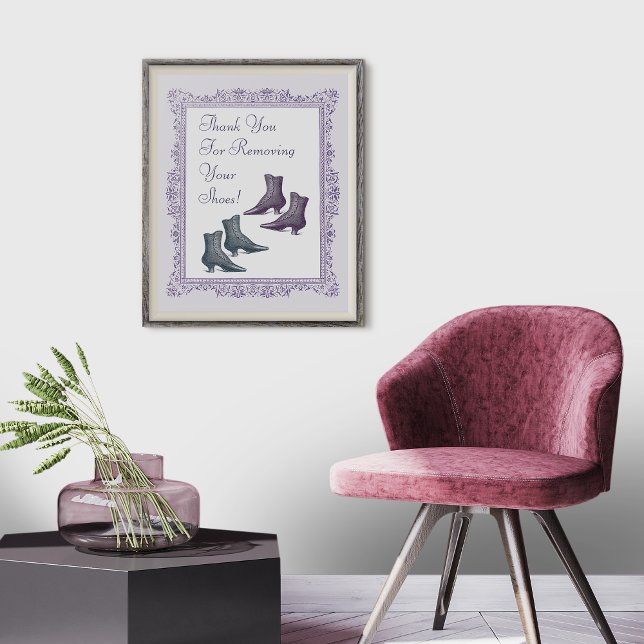 Póster Tire seu Calçado do Sinal (Criador carregado)