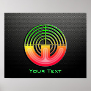 Poster Tiro desportivo elegante