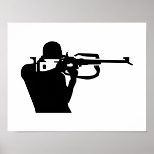Poster Tiro do Biathlon