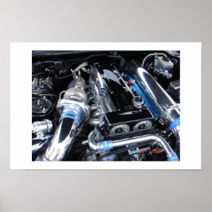 Póster tiro do motor 2jz