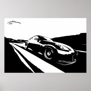 Póster Tiro do rolamento de Nissan 350z