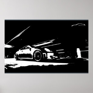 Póster Tiro do rolamento do cupé de Infiniti G35
