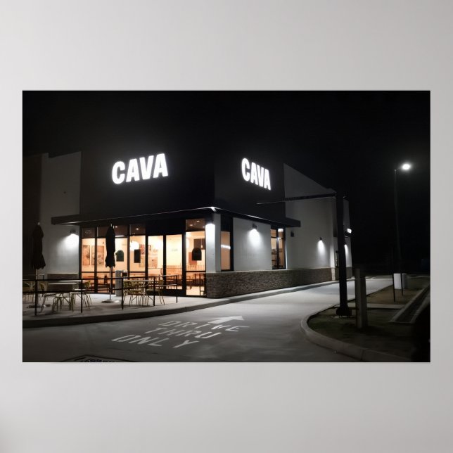 Poster Tiro Noturno Cava (Frente)