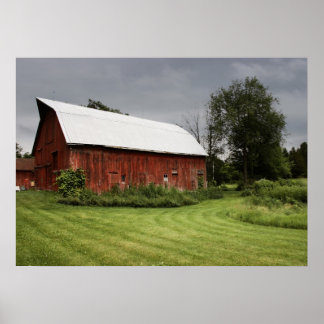 Poster Tiro vermelho no meio rural