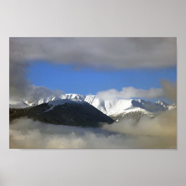 Poster Tirol de Paisagem dos Alpes Austríacos (Frente)