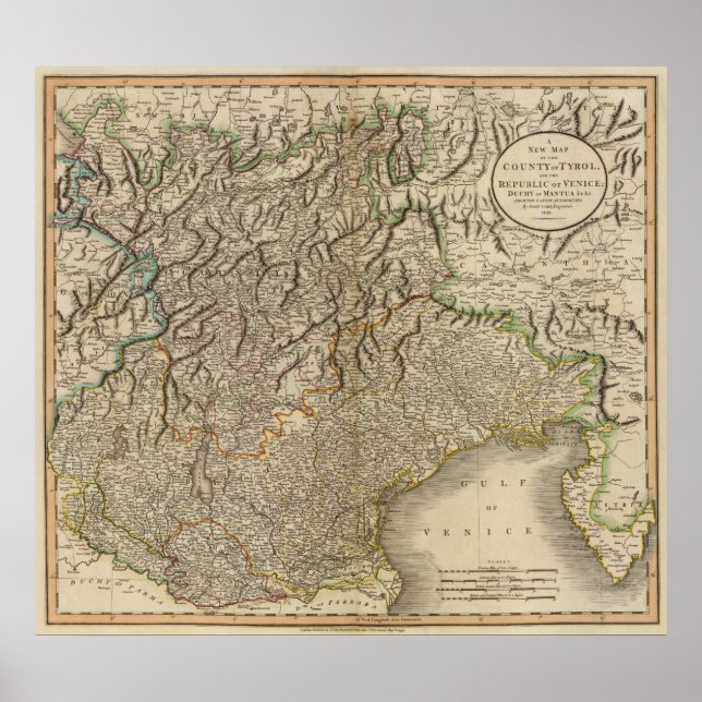 Poster Tirol, Veneza, Mântua (Frente)