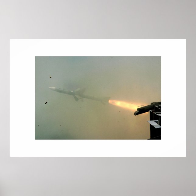Póster tiros de mísseis (Frente)
