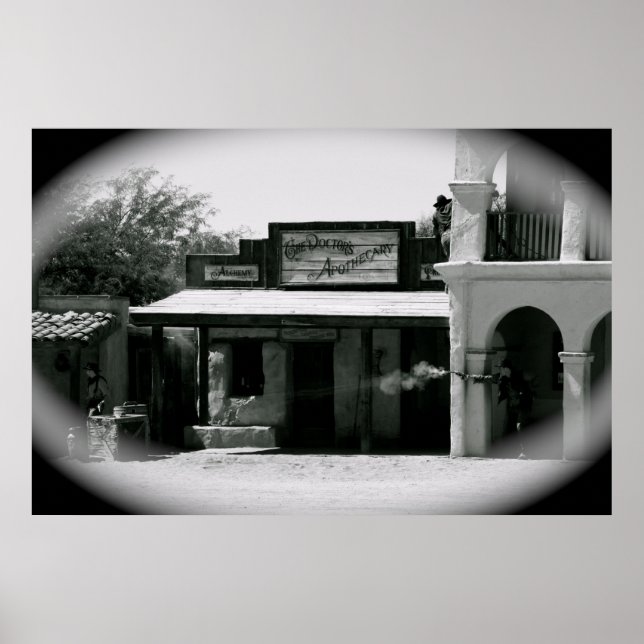Poster Tiroteio de Cowboy (Frente)